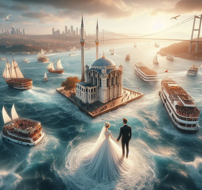 İstanbul’un Sokaklarında Rüya Gibi Bir Düğün Fotoğraf Çekimi: Anadolu Yakası’nın Büyüsü