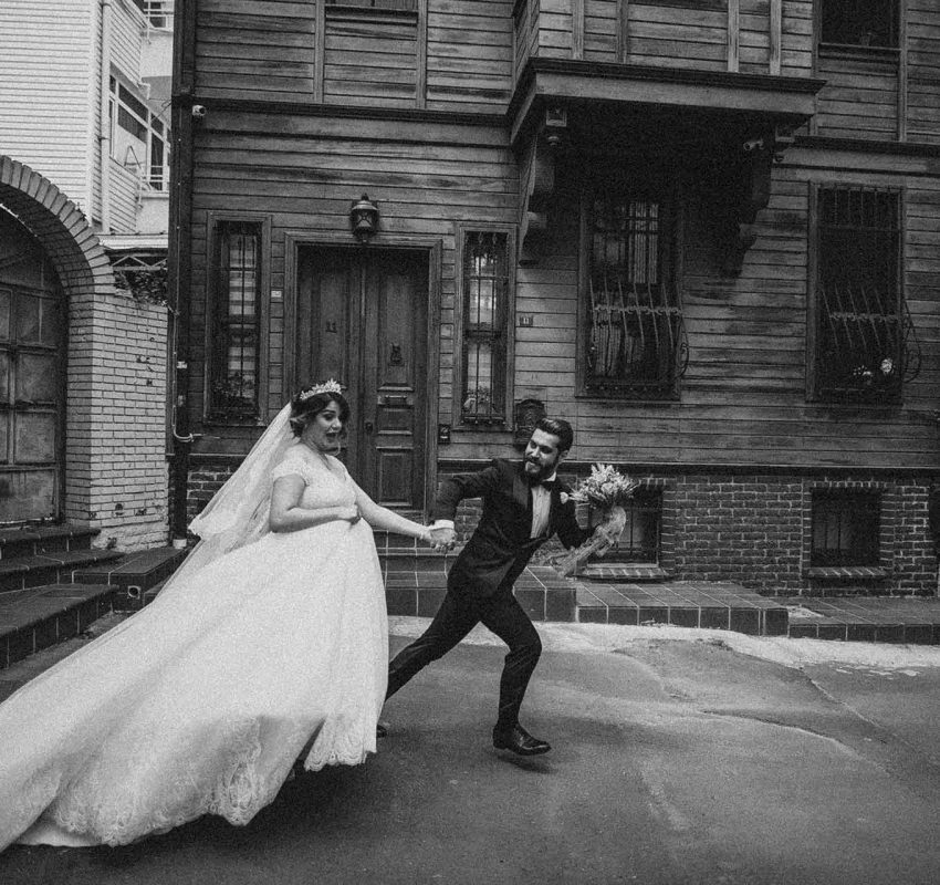 Siyah Beyaz Düğün Fotoğrafçılığı