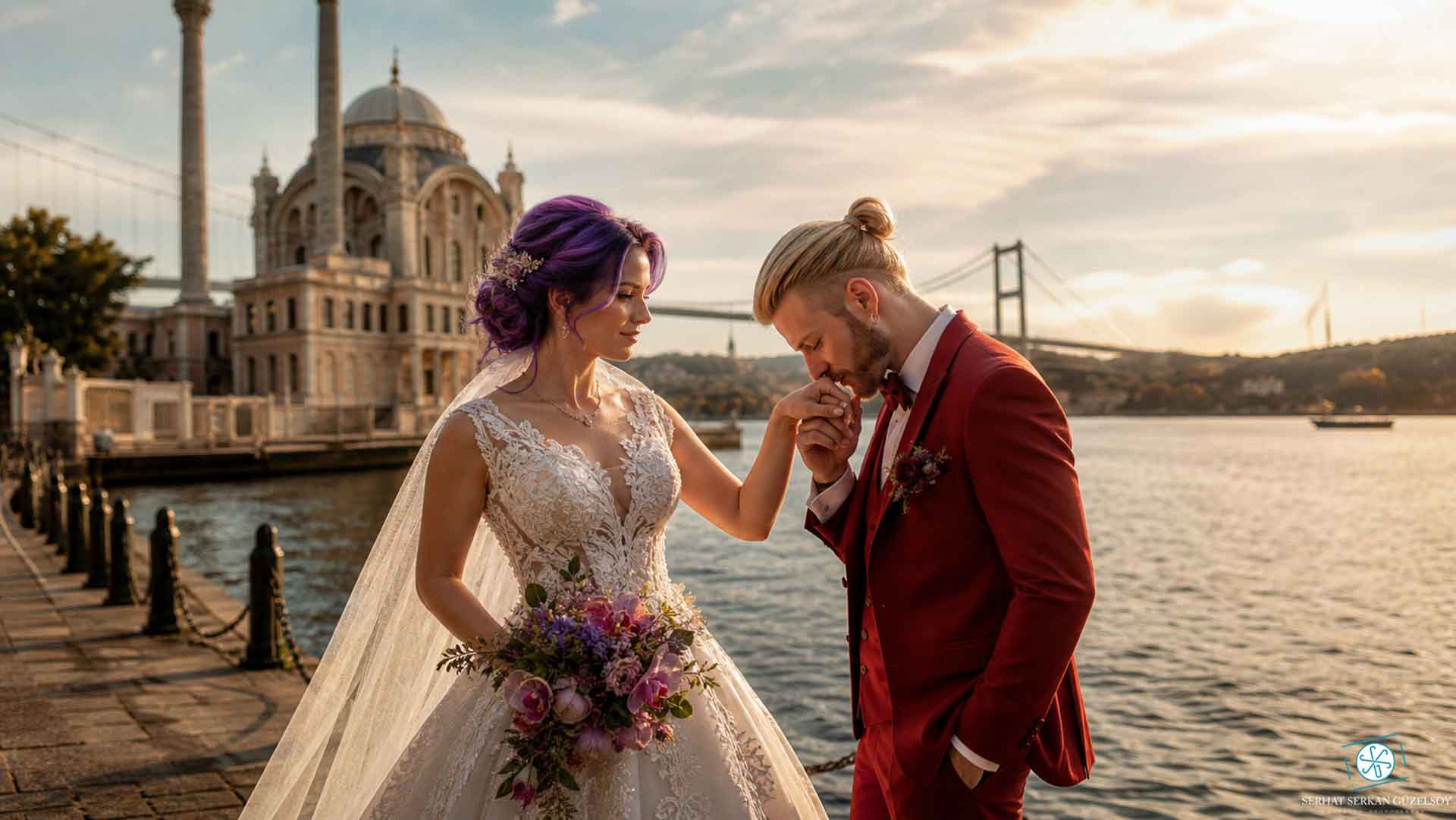 Yapay zeka düğün fotoğrafları Türkiye 81 il İstanbul gelin damat portresi