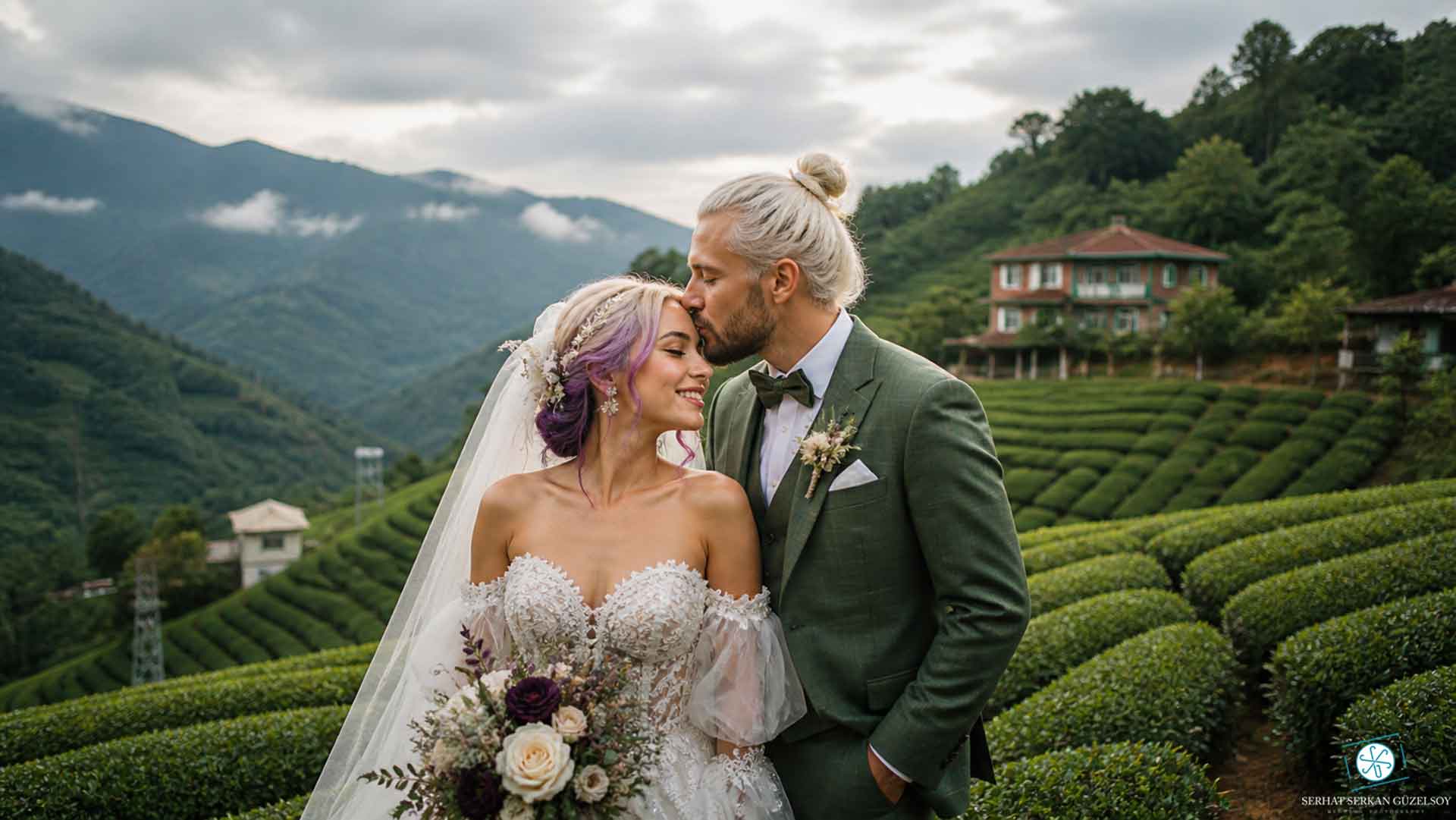 Rize yapay zeka düğün fotoğrafları gelin damat fotoğrafı